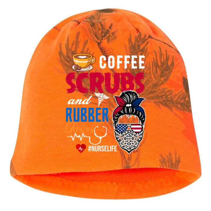 Coffee Scrubs And Rubber Gloves Nurse Life Gift Kati - Camo Knit Beanie