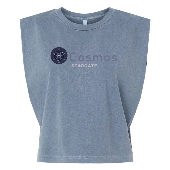 Cosmos Stargate ATOM Cosmos Crypto HODL Cryptocurrency Cosmos Blockchain Garment-Dyed Women's Muscle Tee