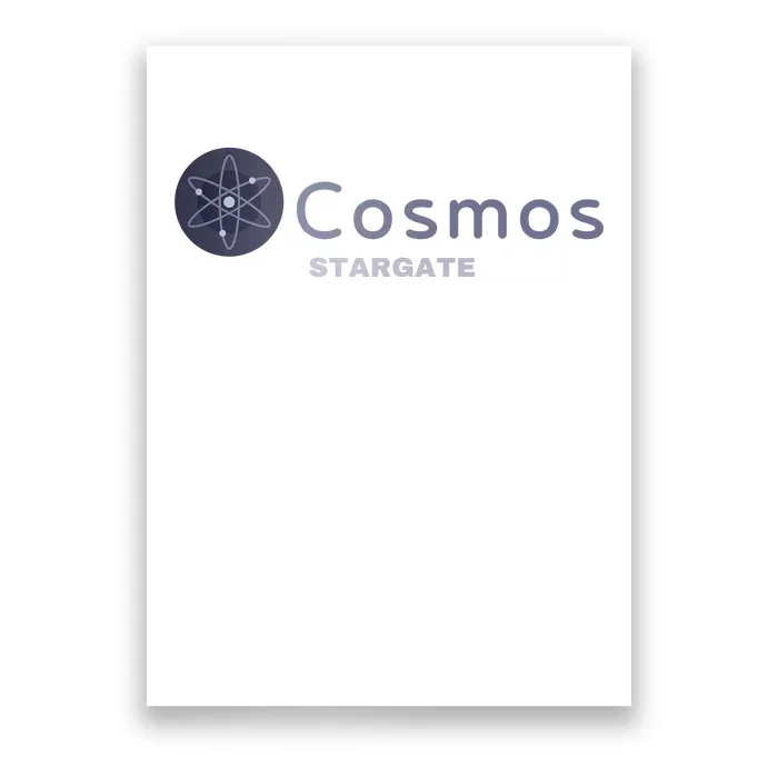 Cosmos Stargate ATOM Cosmos Crypto HODL Cryptocurrency Cosmos Blockchain Poster