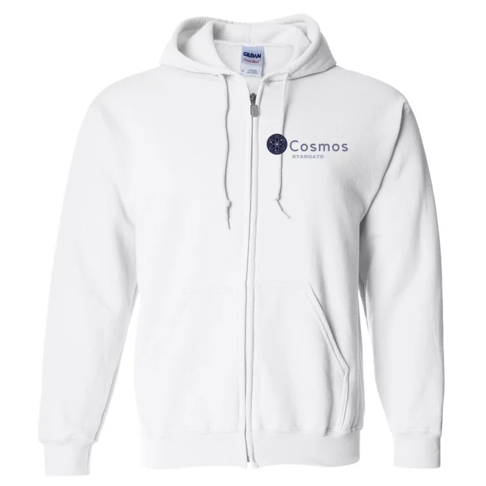 Cosmos Stargate ATOM Cosmos Crypto HODL Cryptocurrency Cosmos Blockchain Full Zip Hoodie