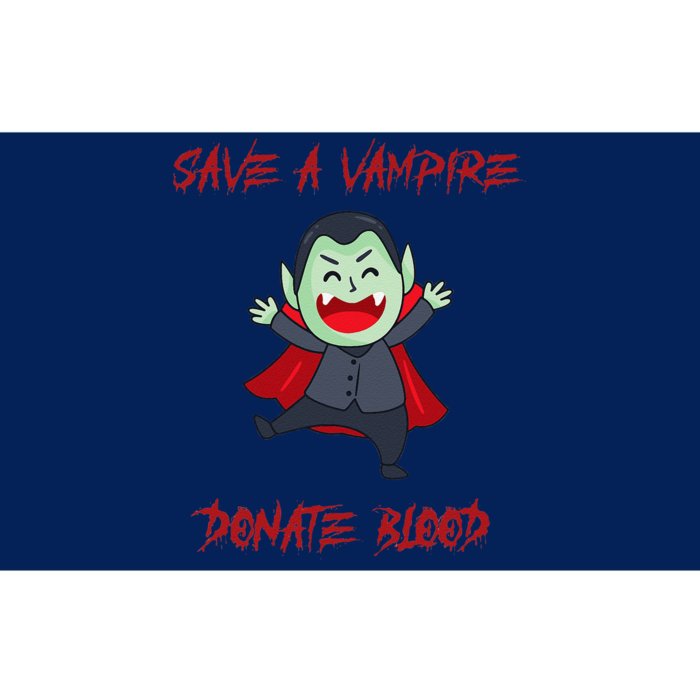 Cute Save A Vampire Donate Blood Vampire Halloween Bumper Sticker