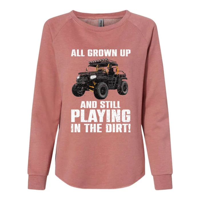 Cute Sidebyside Art Offroad Mudding Sxs Utv Womens California Wash Sweatshirt