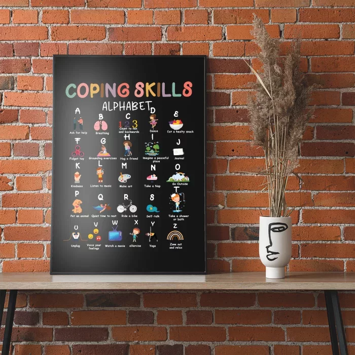 Coping Skills Alphabet School Counselor Poster