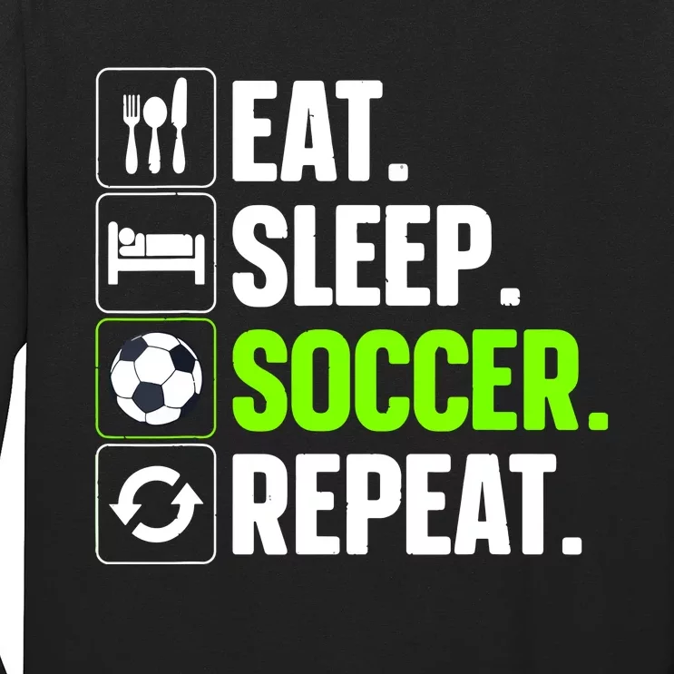 Cool Soccer Art For Team Sport Soccer Player Gift Long Sleeve Shirt