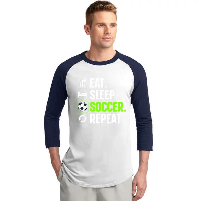 Cool Soccer Art For Team Sport Soccer Player Gift Baseball Sleeve Shirt