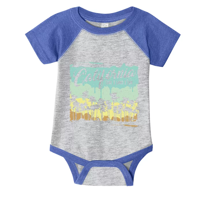 California Surfing Beach Summer Infant Baby Jersey Bodysuit