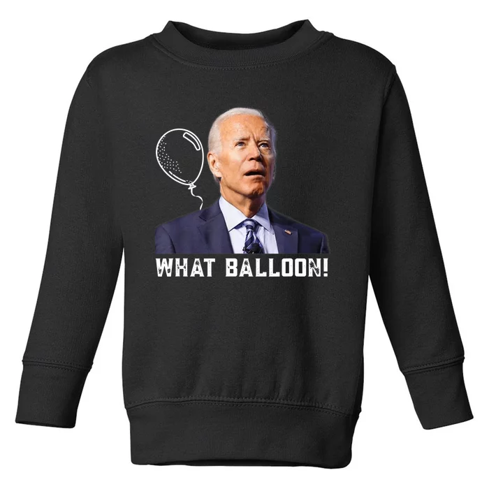 Chinese Spy Balloon Funny Surveillance Joe Biden Toddler Sweatshirt