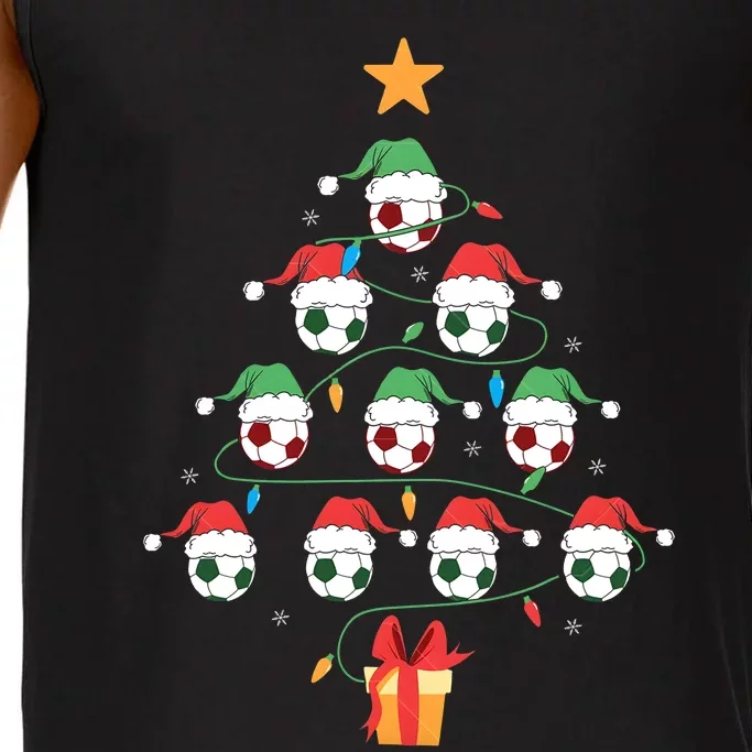 Christmas Soccer Ball Tree Holiday Season Matching Team Comfort Colors® Tank Top