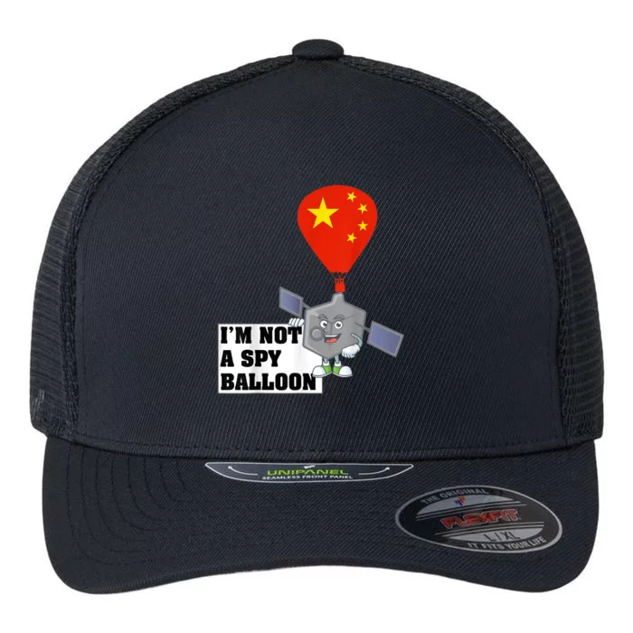 Chinese Surveillance Balloon I'm Not a Spy Ballon Usa Flexfit Unipanel Trucker Cap