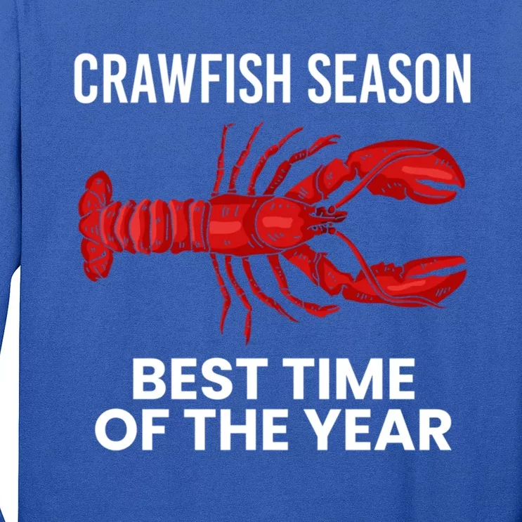 Crawfish Season Best Time Of The Year Gift Long Sleeve Shirt