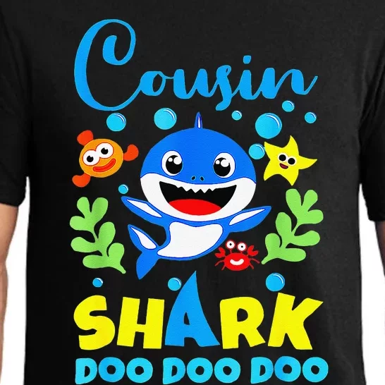 Cousin Shark Birthday Cousin Shark Family Mother's Day Pajama Set