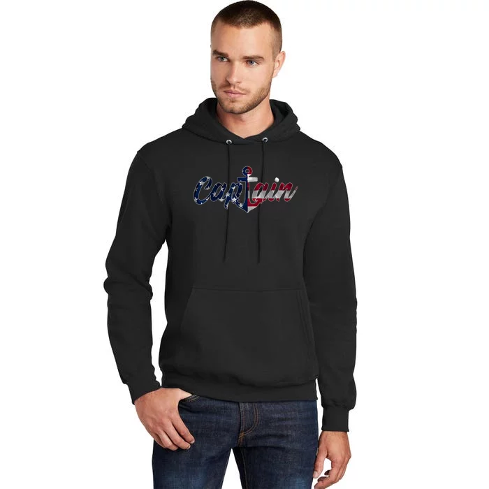 Captain Sailing Boat Sailing Captain Tall Hoodie