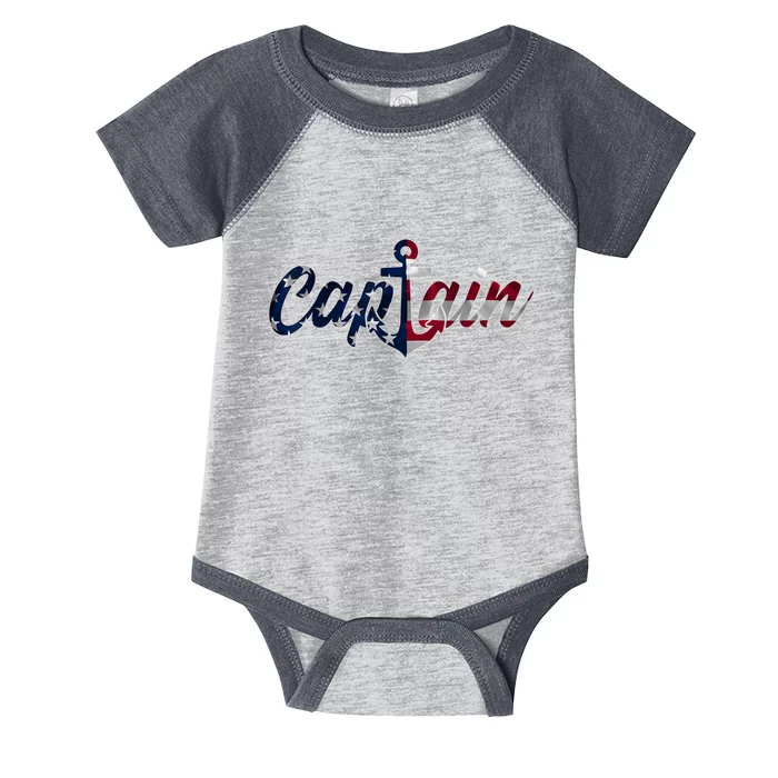 Captain Sailing Boat Sailing Captain Infant Baby Jersey Bodysuit