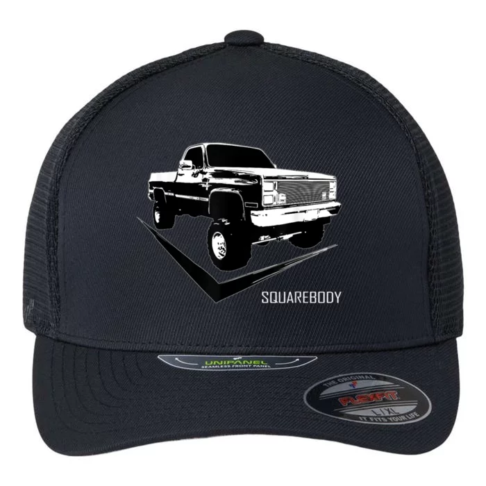 Classic Square Body Truck Squarebody Flexfit Unipanel Trucker Cap