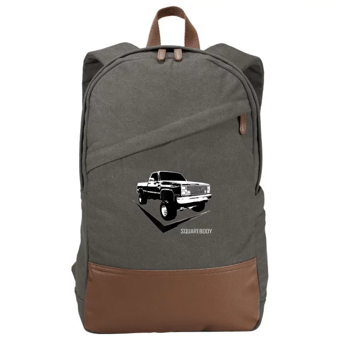 Classic Square Body Truck Squarebody Cotton Canvas Backpack