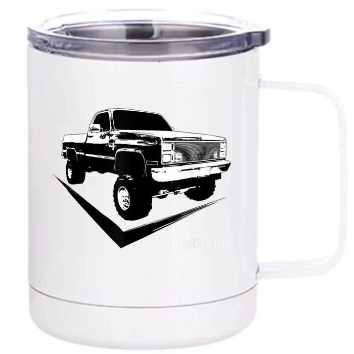 Classic Square Body Truck Squarebody Front & Back 12oz Stainless Steel Tumbler Cup