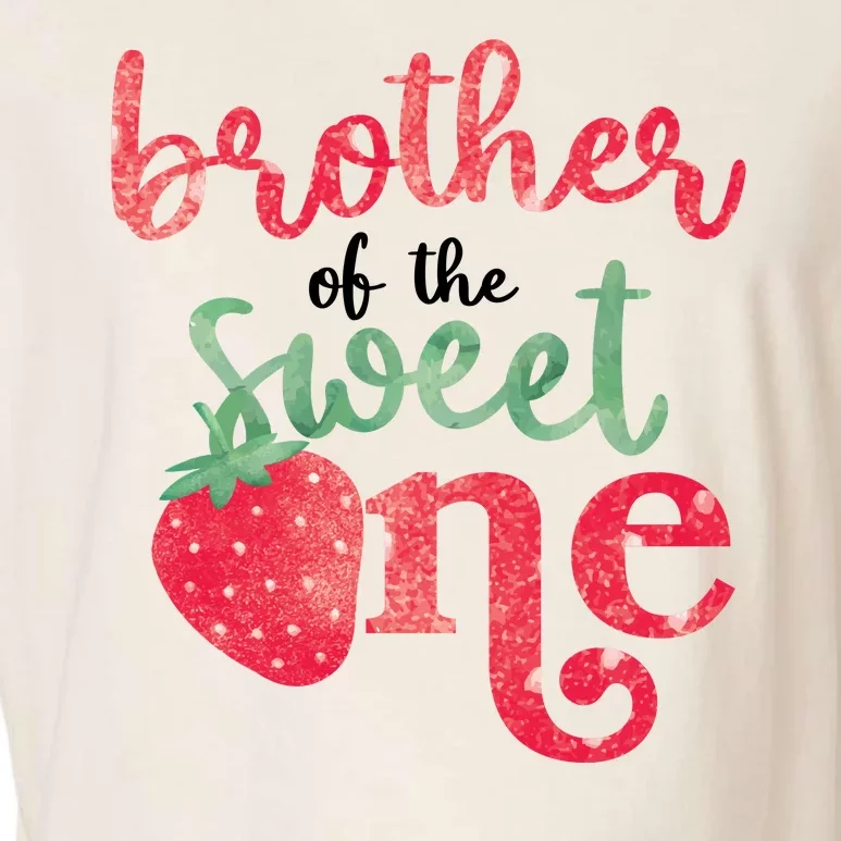 Cute Strawberry Brother Of The Sweet One Garment-Dyed Women's Muscle Tee