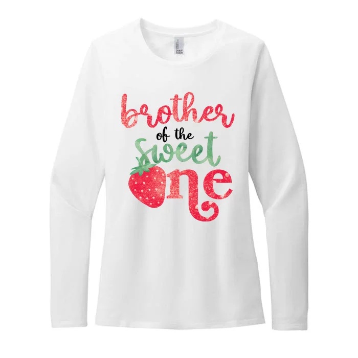 Cute Strawberry Brother Of The Sweet One Womens CVC Long Sleeve Shirt