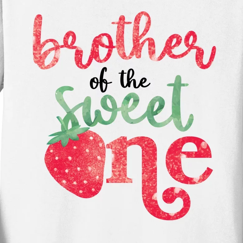 Cute Strawberry Brother Of The Sweet One Kids Long Sleeve Shirt