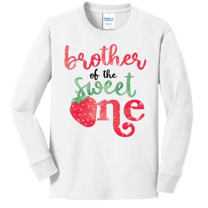 Cute Strawberry Brother Of The Sweet One Kids Long Sleeve Shirt