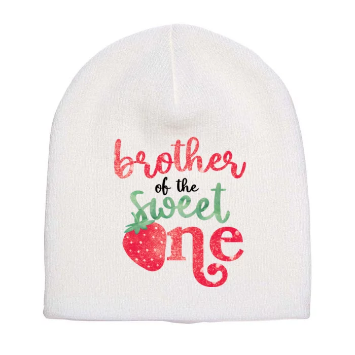 Cute Strawberry Brother Of The Sweet One Short Acrylic Beanie