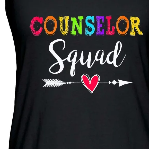 Counselor Squad Back To School Teacher lovers Ladies Essential Flowy Tank