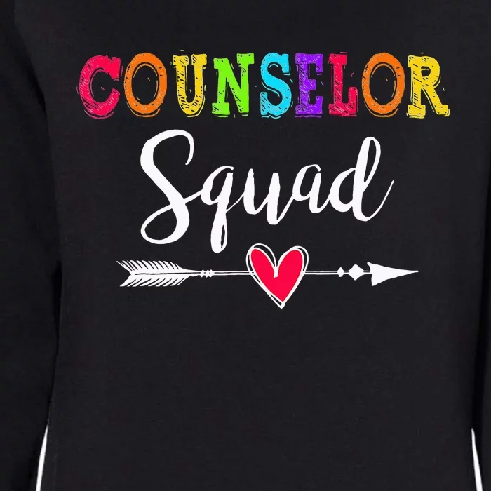 Counselor Squad Back To School Teacher lovers Womens California Wash Sweatshirt