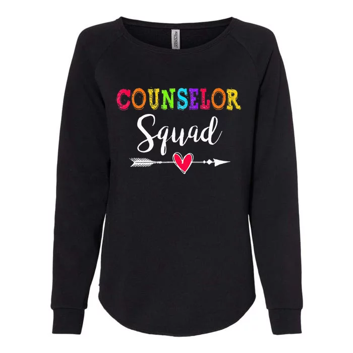 Counselor Squad Back To School Teacher lovers Womens California Wash Sweatshirt