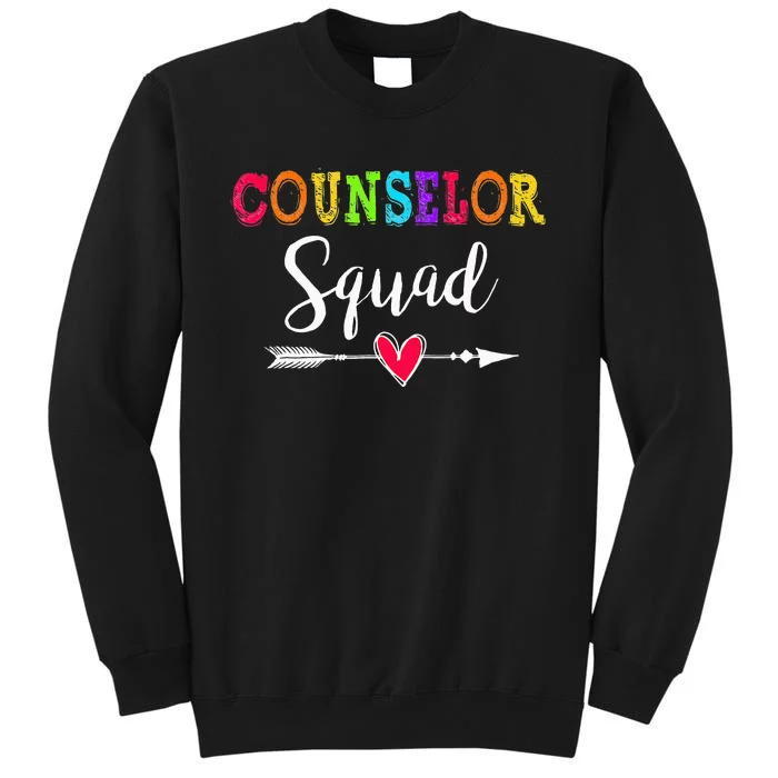 Counselor Squad Back To School Teacher lovers Tall Sweatshirt