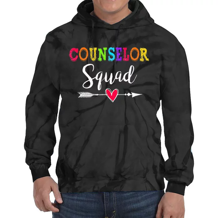 Counselor Squad Back To School Teacher lovers Tie Dye Hoodie