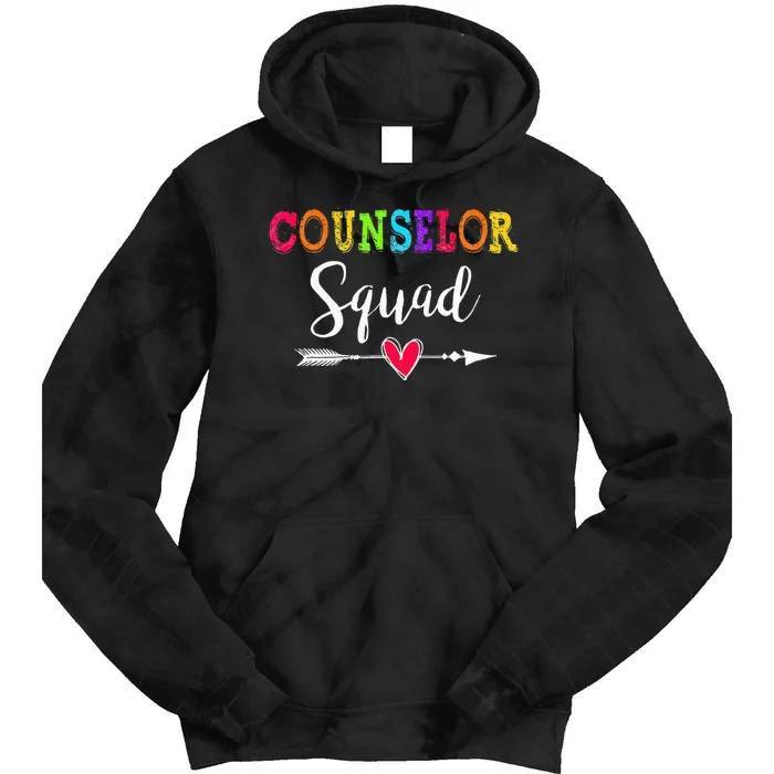 Counselor Squad Back To School Teacher lovers Tie Dye Hoodie