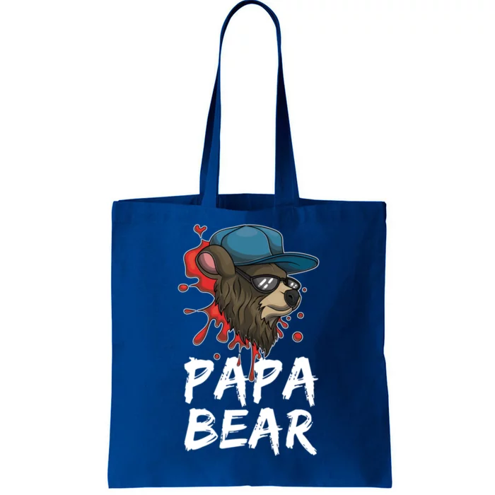 Cool Sunglasses Bear Daddy Animal Family Dad Papa Bear Gift Tote Bag