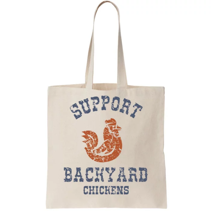 Chicken Support Backyard Casual Chicken Farming Tote Bag