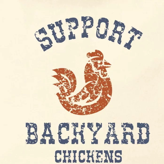 Chicken Support Backyard Casual Chicken Farming Zip Tote Bag