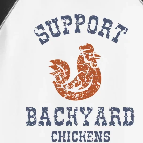 Chicken Support Backyard Casual Chicken Farming Toddler Fine Jersey T-Shirt