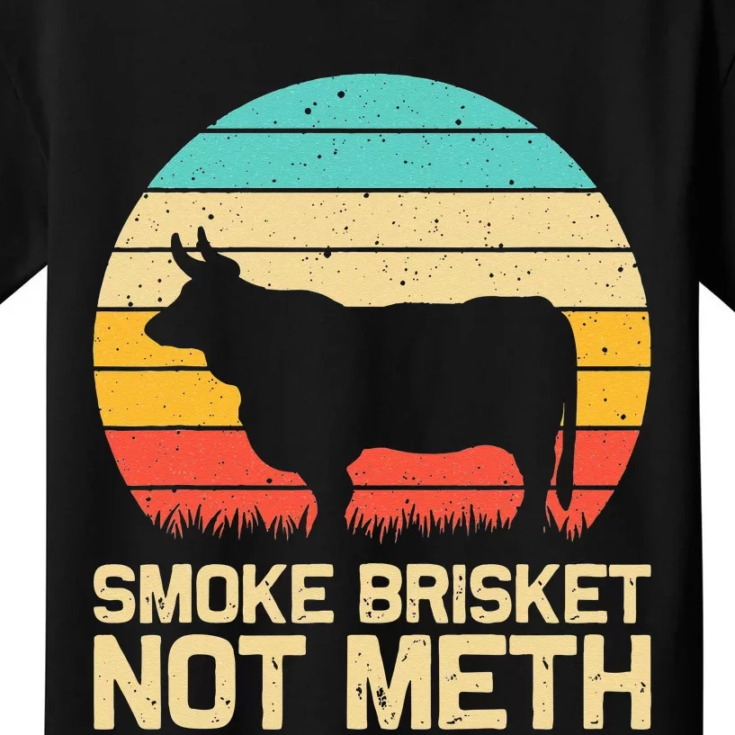 Cool Smoke Brisket Not Meth Funny Grilling Gift Men Women Kids T-Shirt