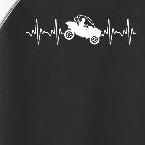 Cool Side By Side Sxs Heartbeat Utv Off Road Toddler Fine Jersey T-Shirt