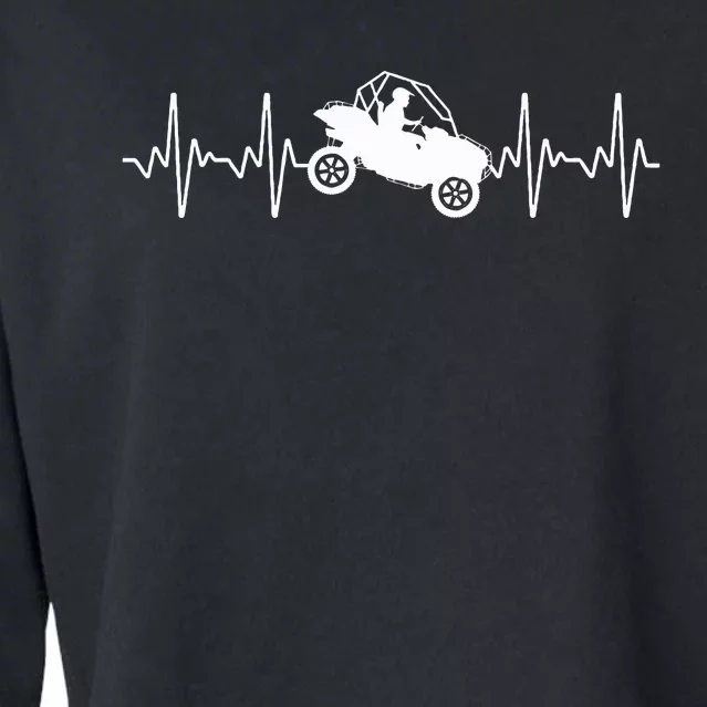 Cool Side By Side Sxs Heartbeat Utv Off Road Cropped Pullover Crew