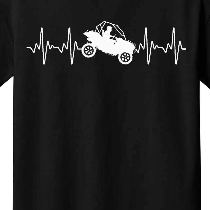 Cool Side By Side Sxs Heartbeat Utv Off Road Kids T-Shirt