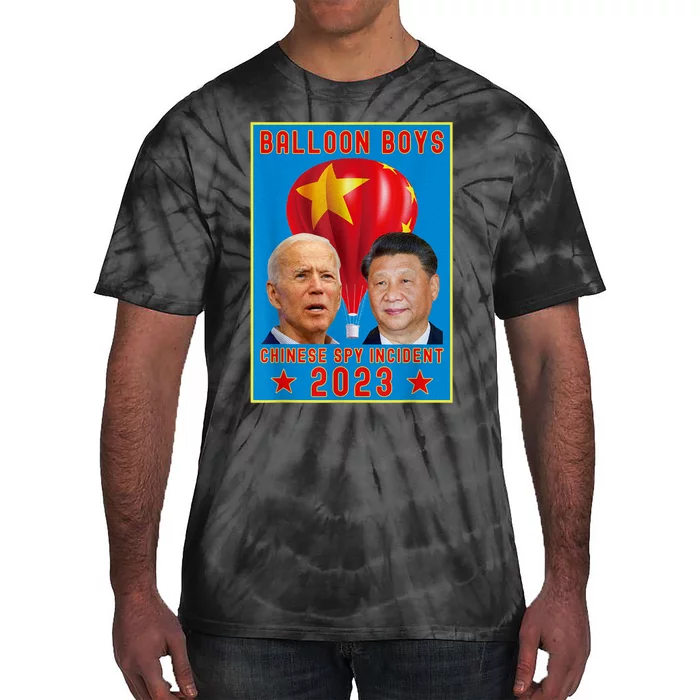 Chinese Surveillance Balloon Joe Biden Vs Xi Jinping Tie-Dye T-Shirt