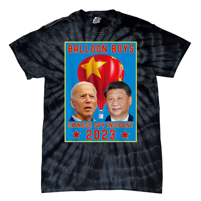 Chinese Surveillance Balloon Joe Biden Vs Xi Jinping Tie-Dye T-Shirt