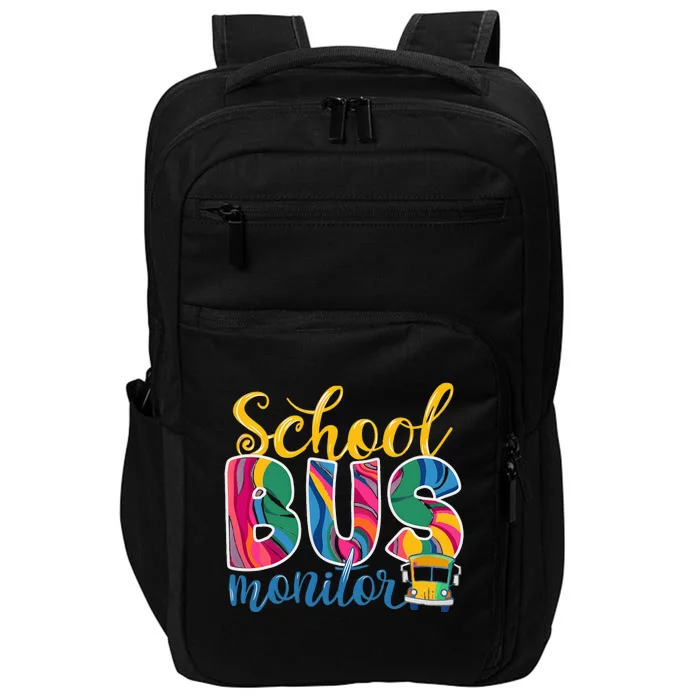 Cute School Bus Monitor Impact Tech Backpack