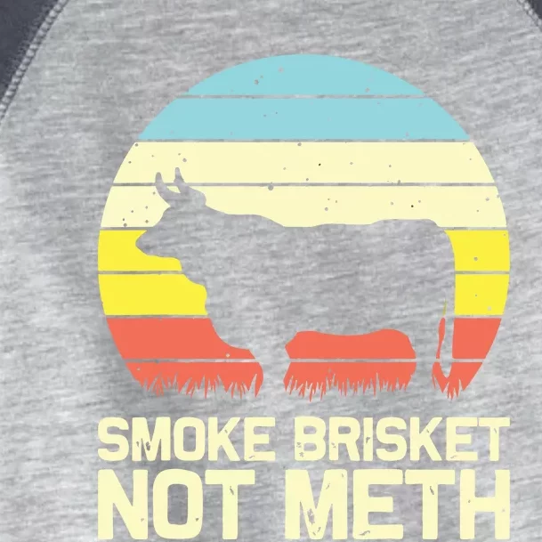 Cool Smoke Brisket Not Meth Funny Grilling Toddler Fine Jersey T-Shirt