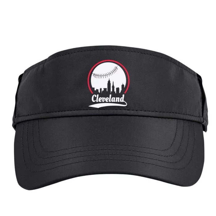 Cleveland Skyline Baseball Adult Drive Performance Visor