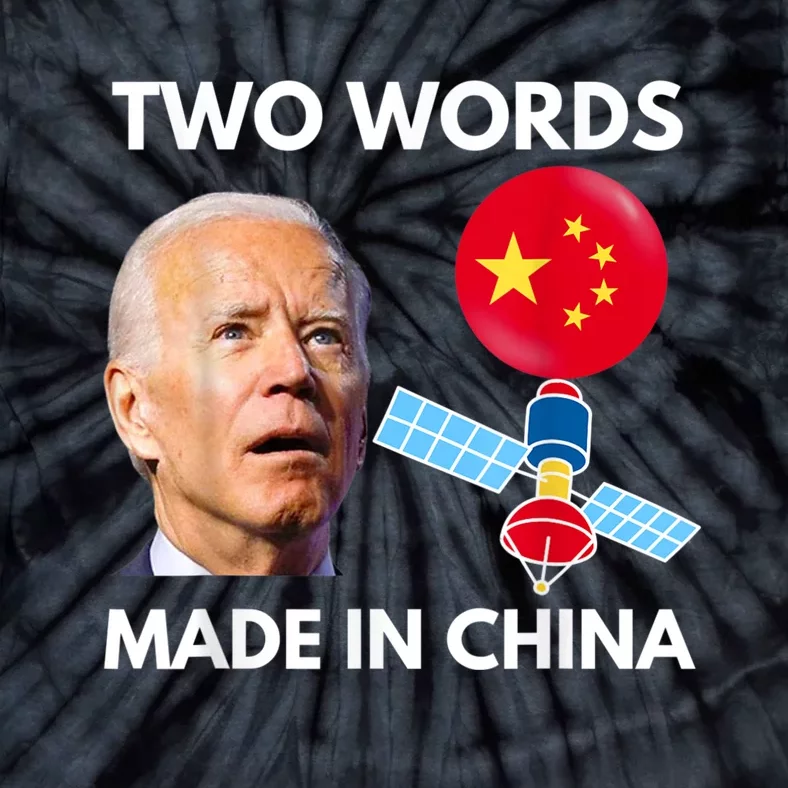 Chinese Spy Balloon Funny Surveillance Joe Biden China Flag Tie-Dye T-Shirt