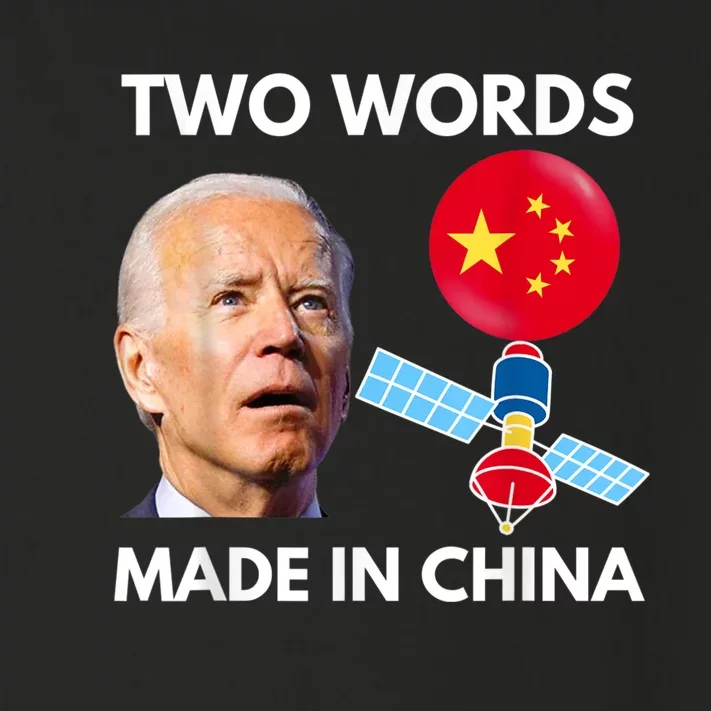 Chinese Spy Balloon Funny Surveillance Joe Biden China Flag Toddler Long Sleeve Shirt