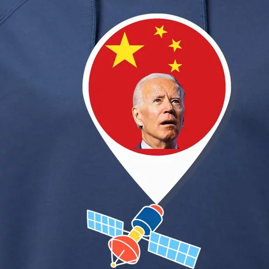 Chinese Spy Balloon Funny Surveillance Joe Biden China Flag Performance Fleece Hoodie