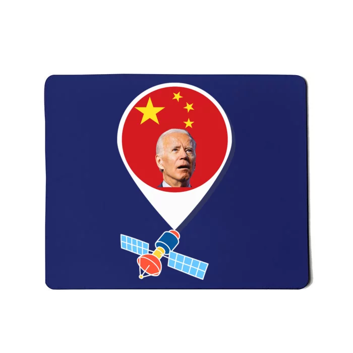 Chinese Spy Balloon Funny Surveillance Joe Biden China Flag Mousepad