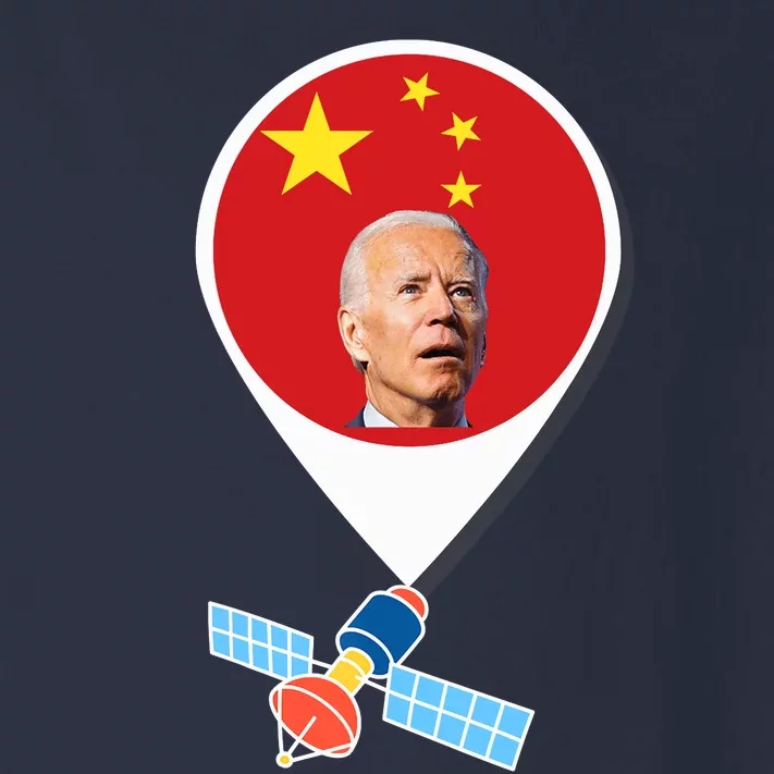 Chinese Spy Balloon Funny Surveillance Joe Biden China Flag Toddler Long Sleeve Shirt