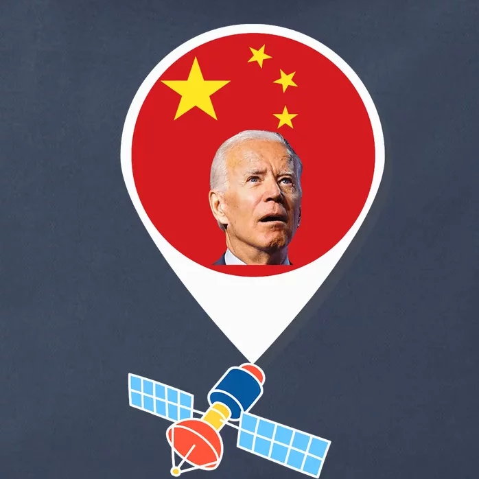 Chinese Spy Balloon Funny Surveillance Joe Biden China Flag Zip Tote Bag